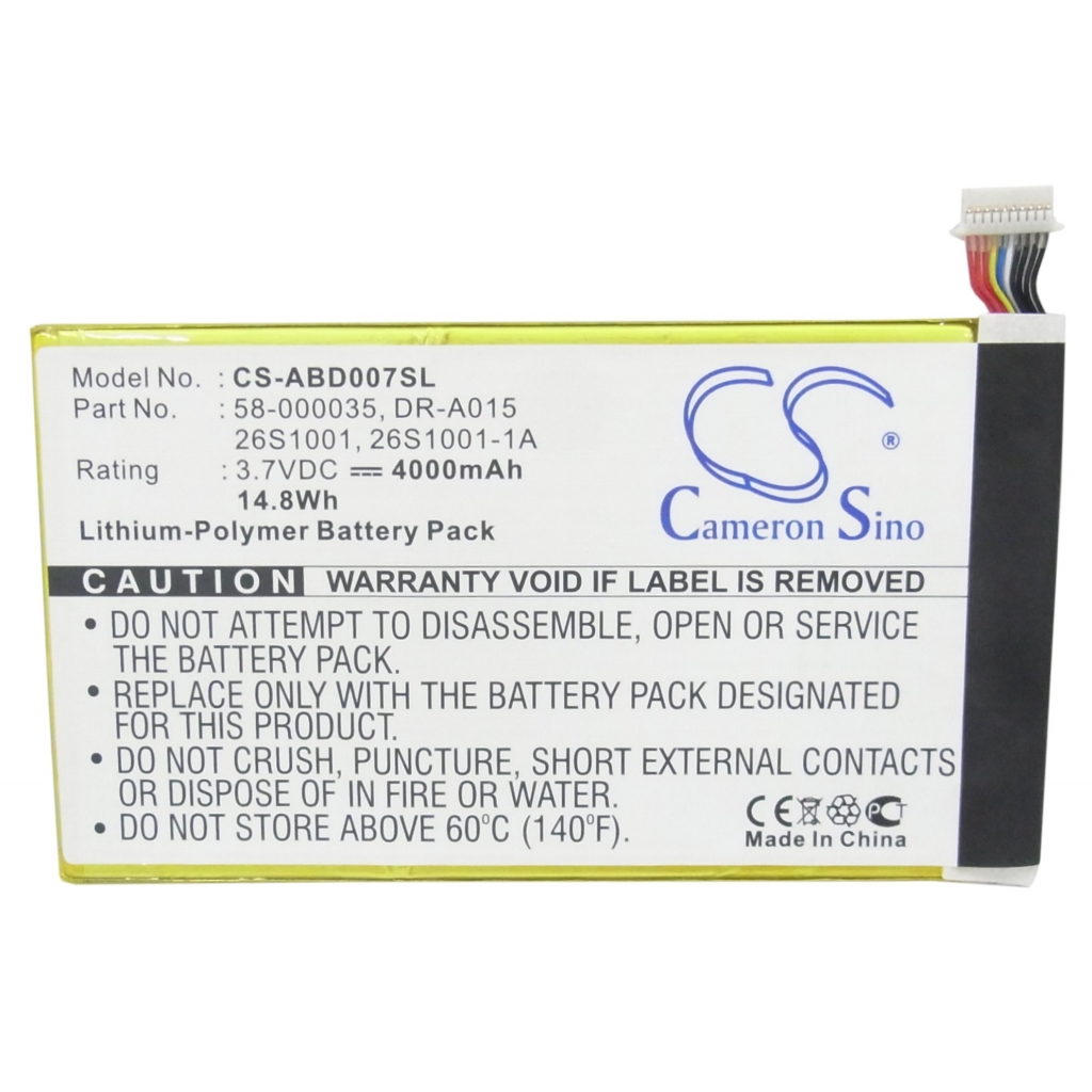 Akkumulátorok tablettákhoz Amazon X43Z60 (CS-ABD007SL)
