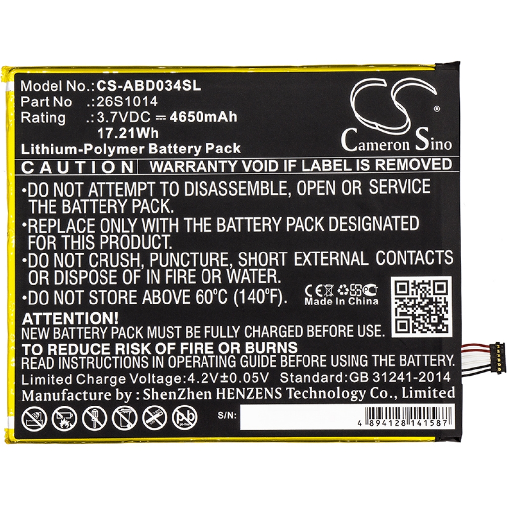 Akkumulátorok tablettákhoz Amazon L5S83A (CS-ABD034SL)