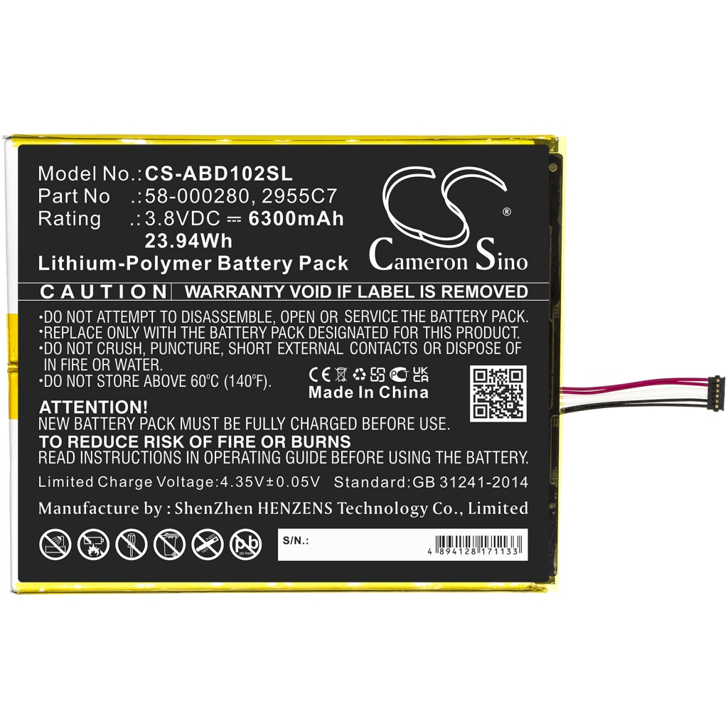 Akkumulátorok tablettákhoz Amazon M2V3R5 (CS-ABD102SL)