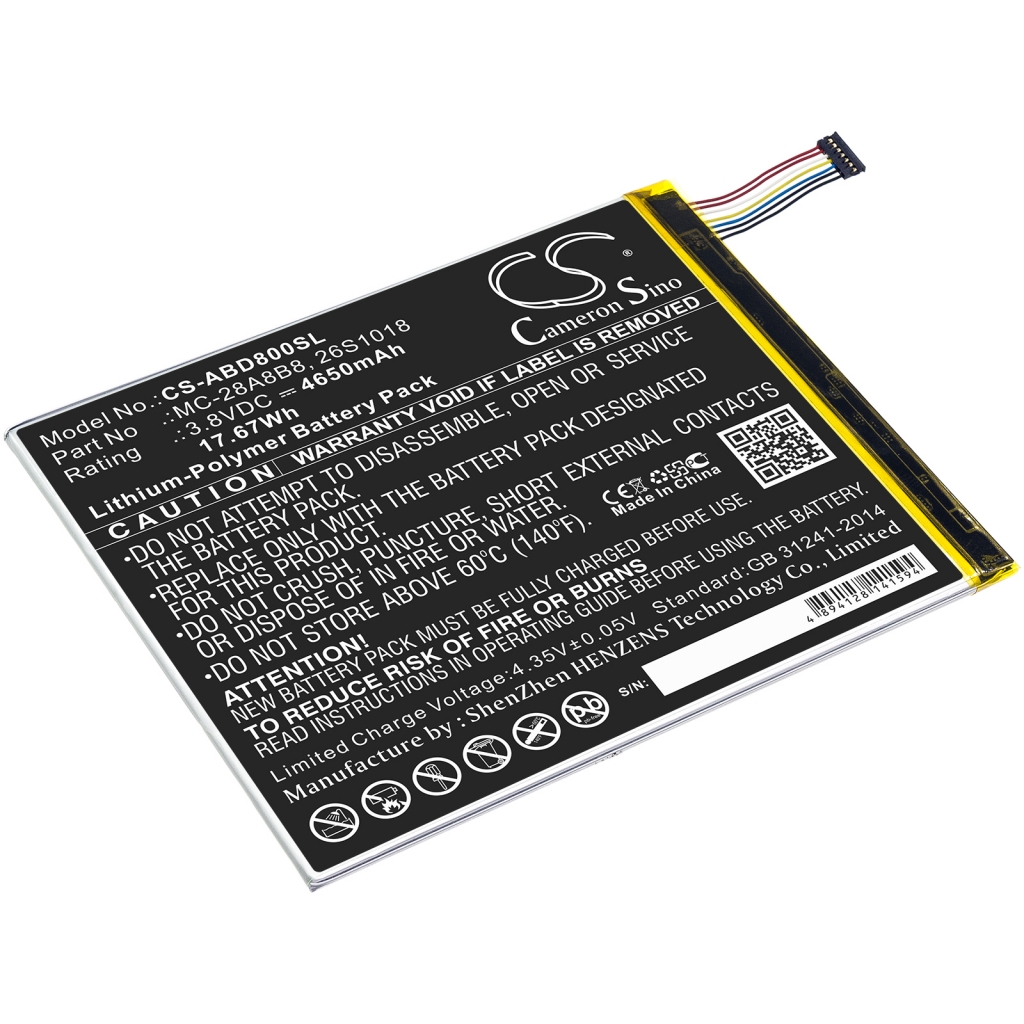 Akkumulátorok tablettákhoz Amazon Kindle Fire HD 8 (CS-ABD800SL)