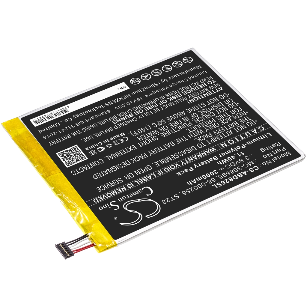 Batteries Tablet Battery CS-ABD826SL