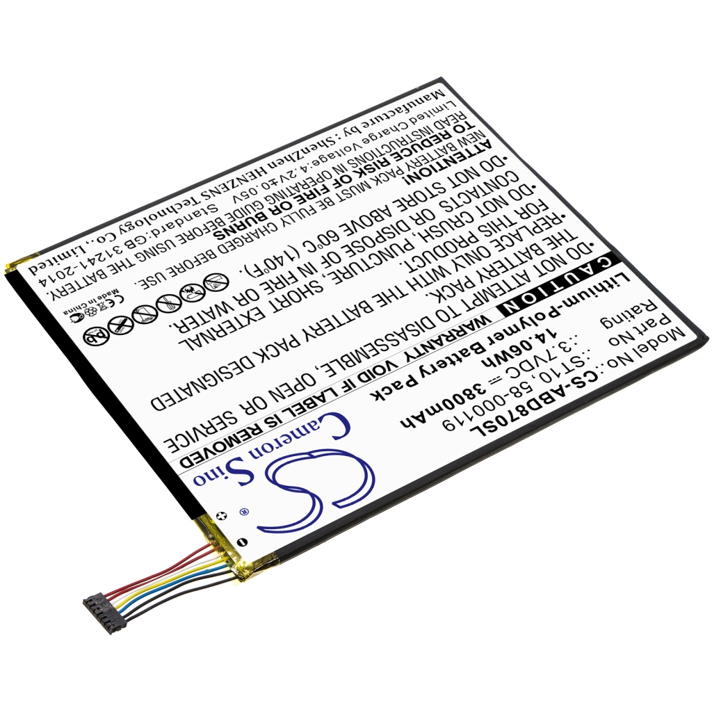 Batteries Tablet Battery CS-ABD870SL