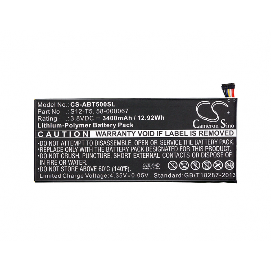 Akkumulátorok tablettákhoz Amazon CS-ABT500SL