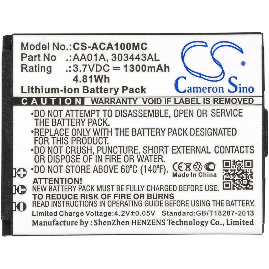 Camera Battery Activeon CS-ACA100MC