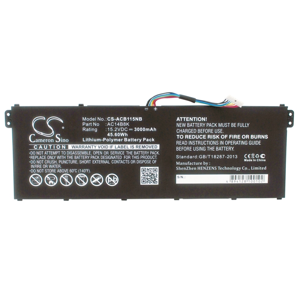 Battery Replaces AC14B18K(4ICP5/57/80)
