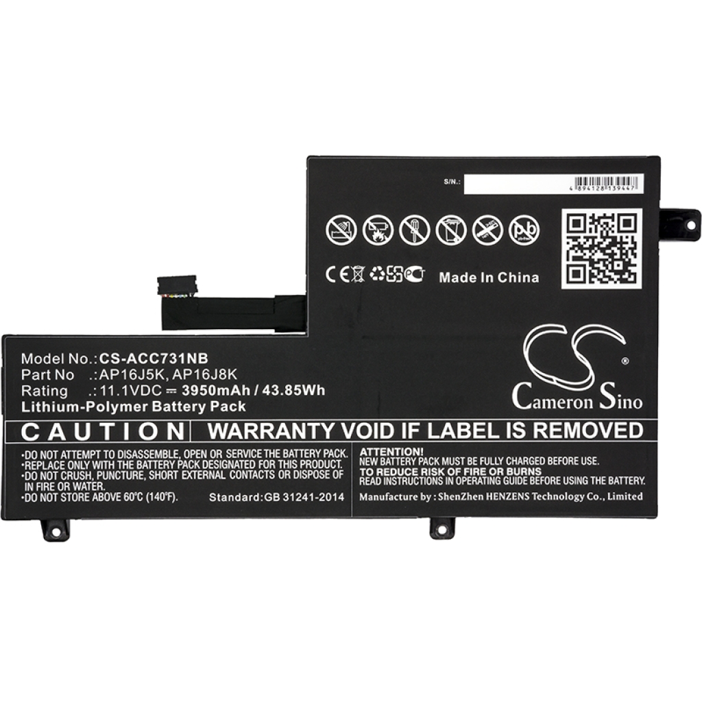 Notebook battery Acer Chromebook 11 N7 C732T-C8VY (CS-ACC731NB)