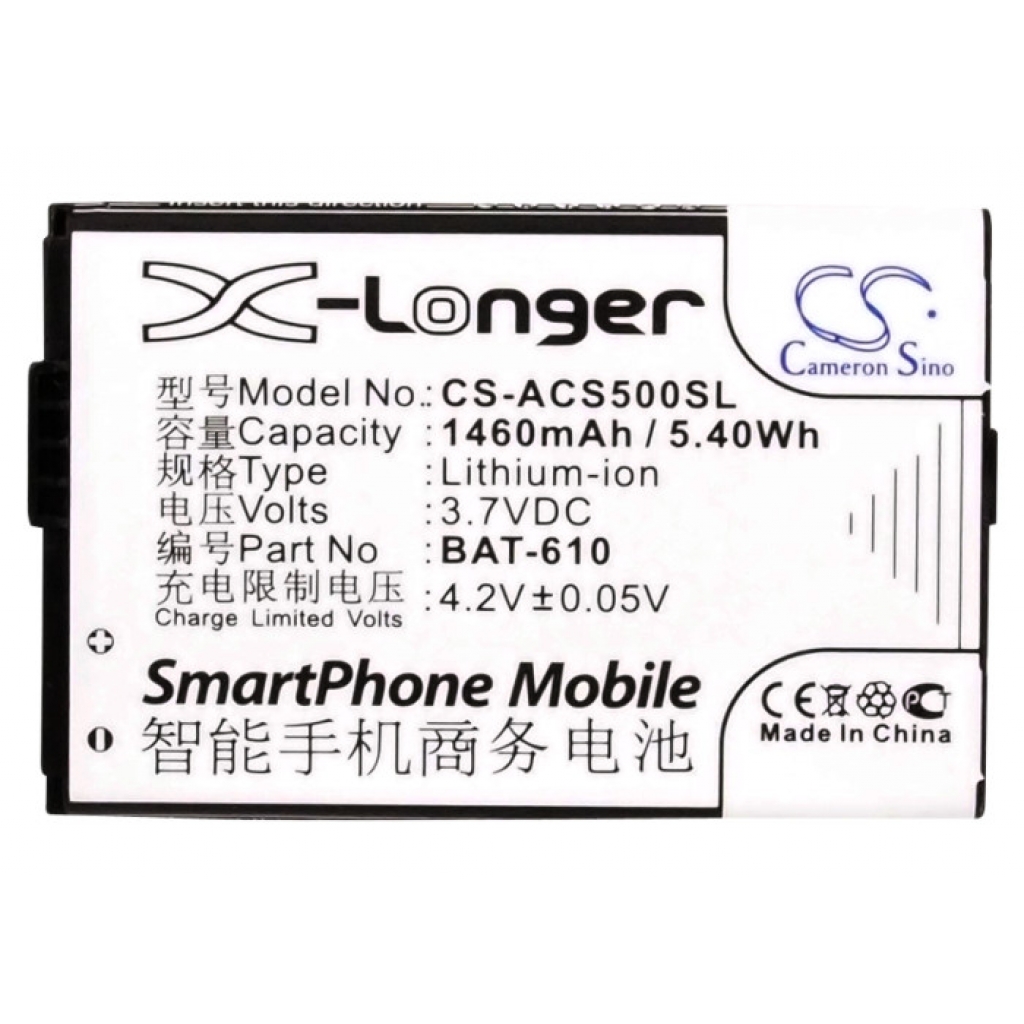 Mobile Phone Battery Acer CS-ACS500SL