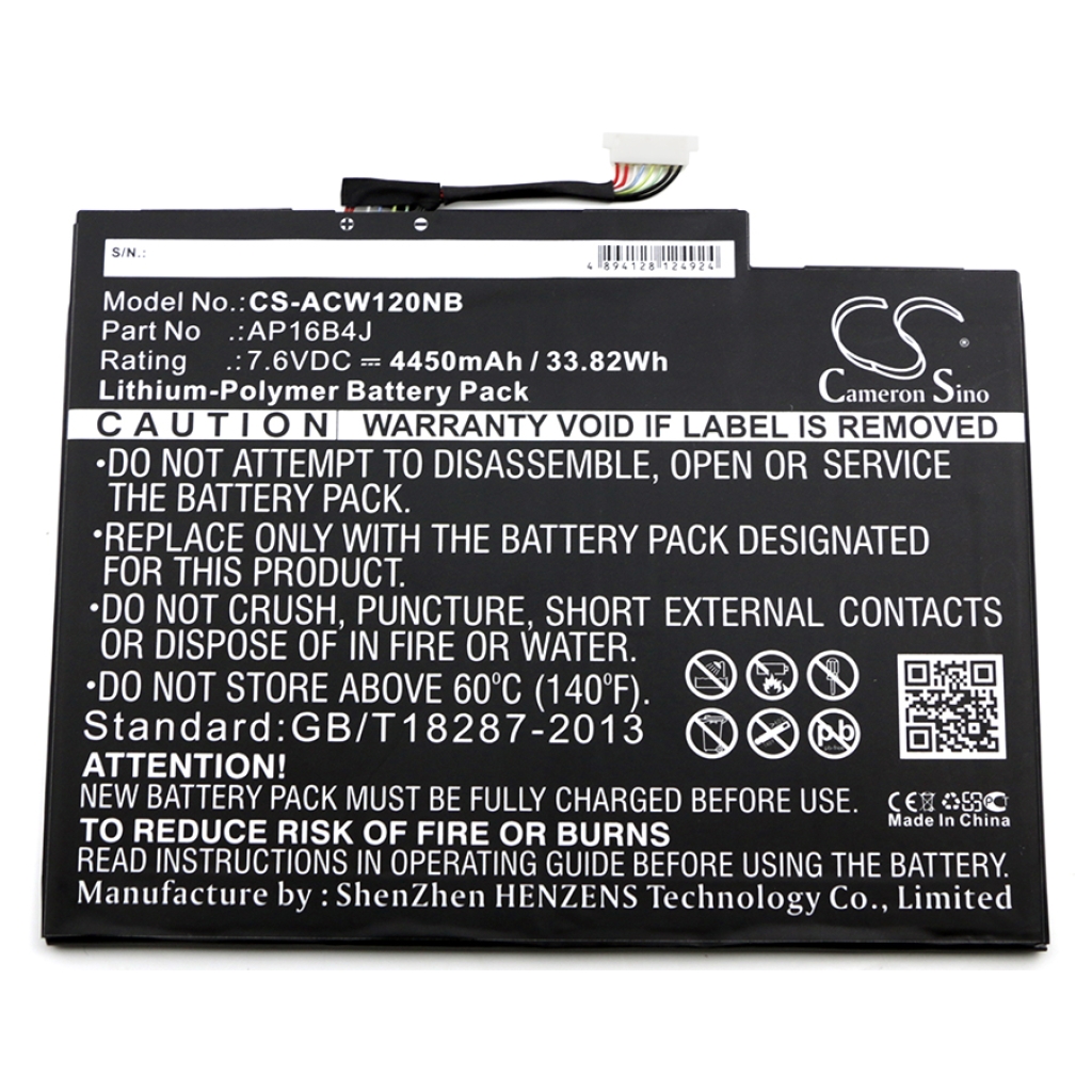 Notebook battery Acer Switch Alpha 12 SA5-271-53QS (CS-ACW120NB)