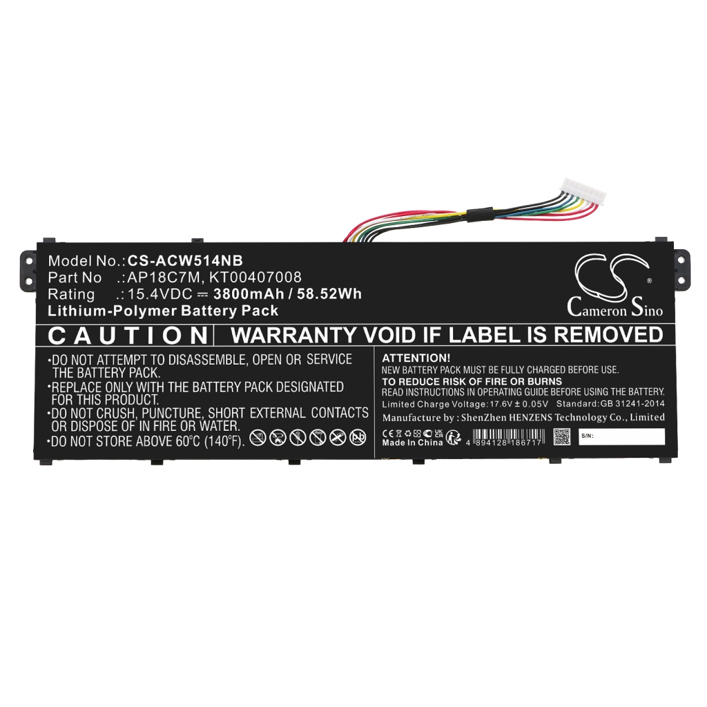 Notebook battery Acer Swift 3 SF313-52G-71R2 (CS-ACW514NB)