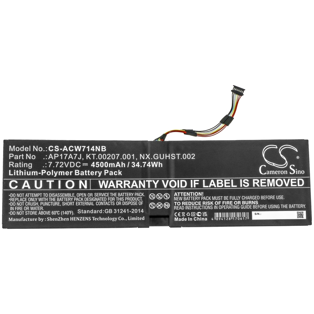 Notebook battery Acer Swift 7 SF714-51T-M8YV (CS-ACW714NB)