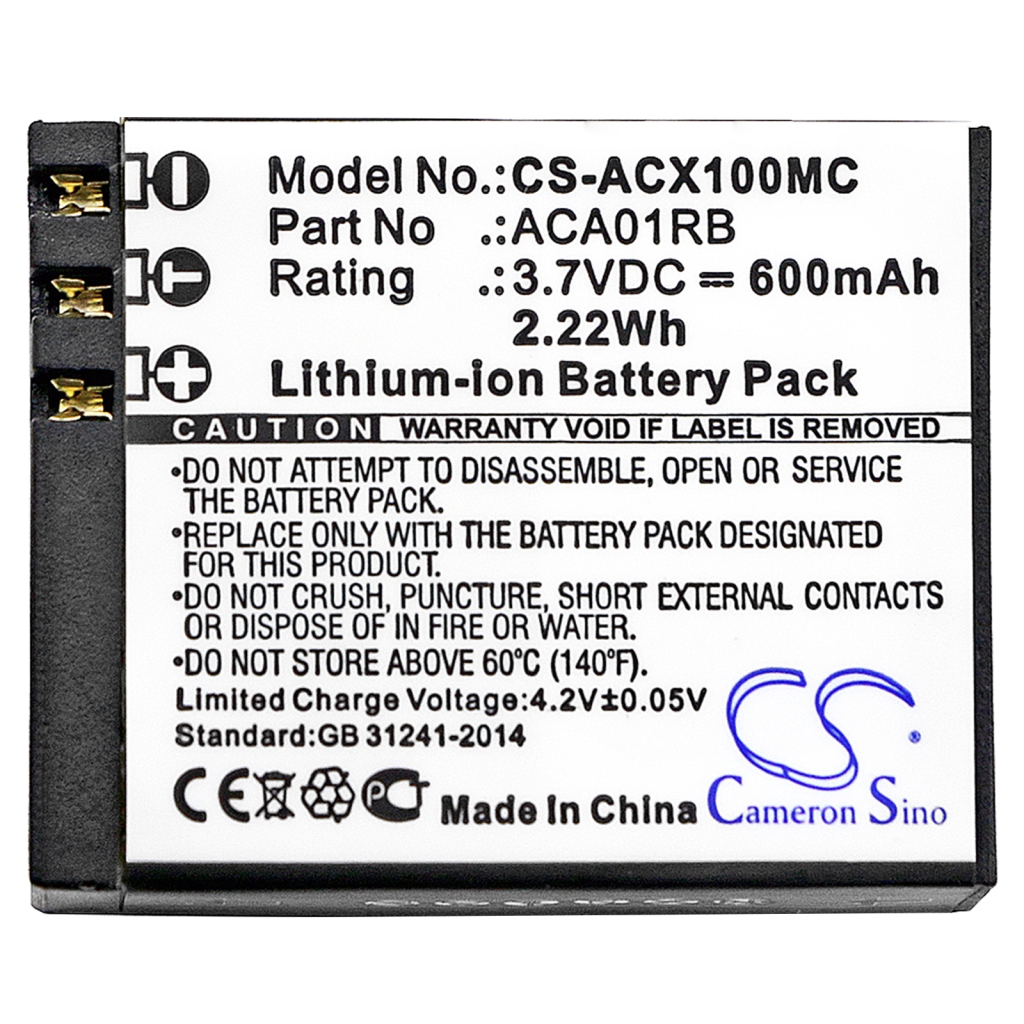 Camera Battery Activeon CS-ACX100MC
