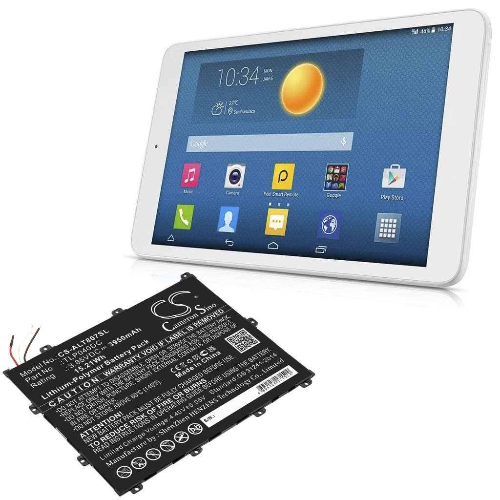 Tablet Battery Alcatel OT-8070 (CS-ALT807SL)