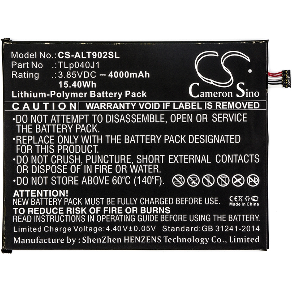 Tablet Battery Alcatel Joy Tab (CS-ALT902SL)