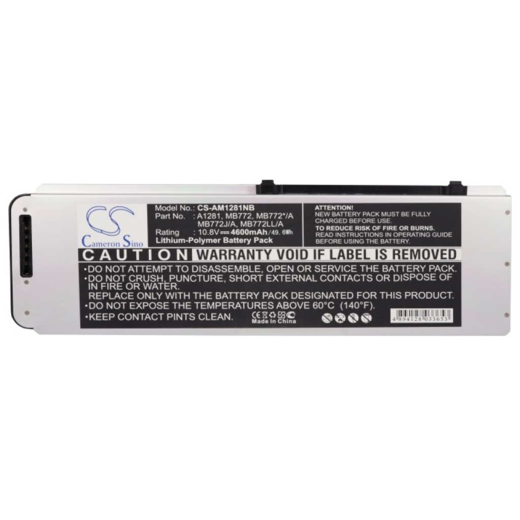 Notebook battery Apple MacBook Pro 15" MB471J/A (CS-AM1281NB)