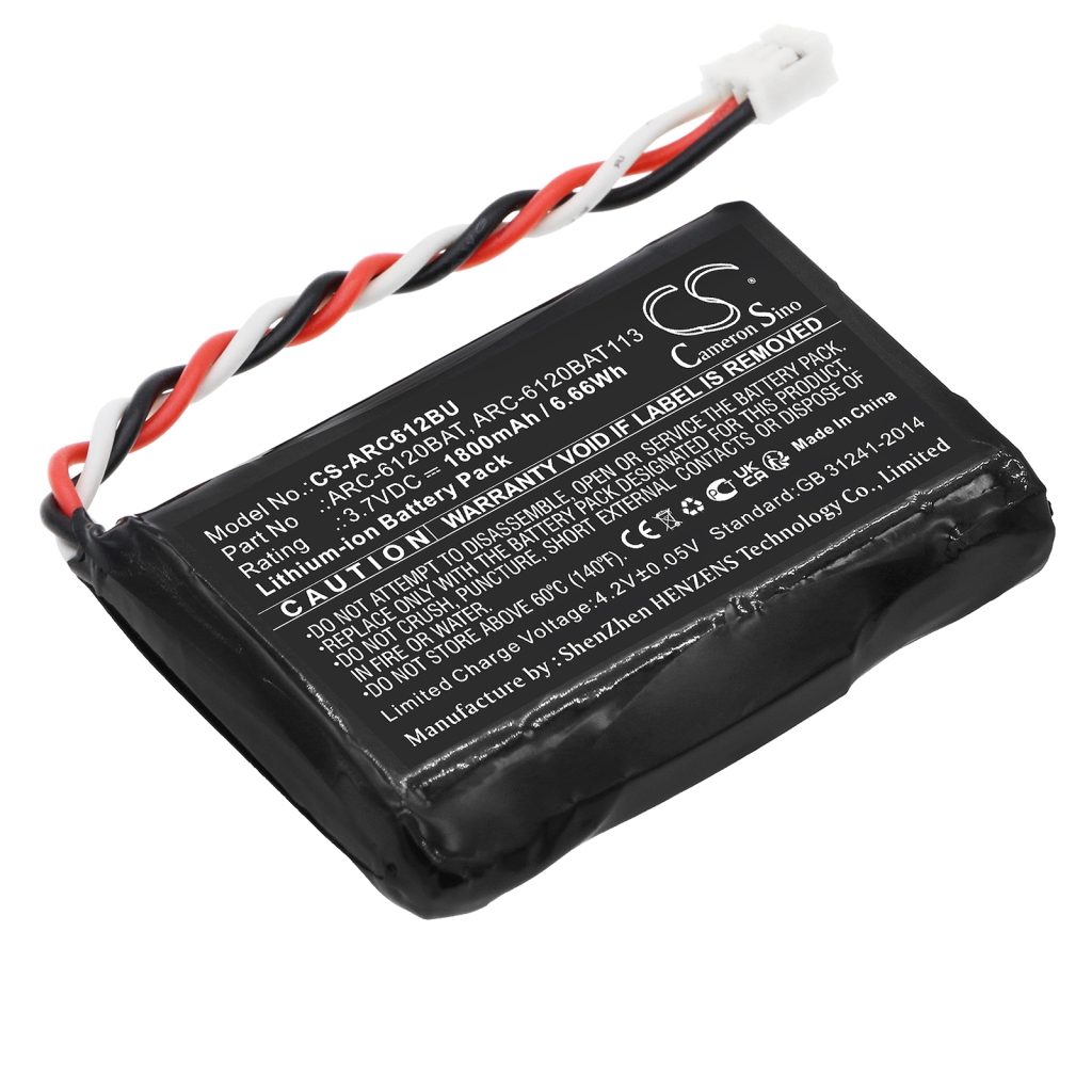 Battery Replaces ARC-6120BAT121