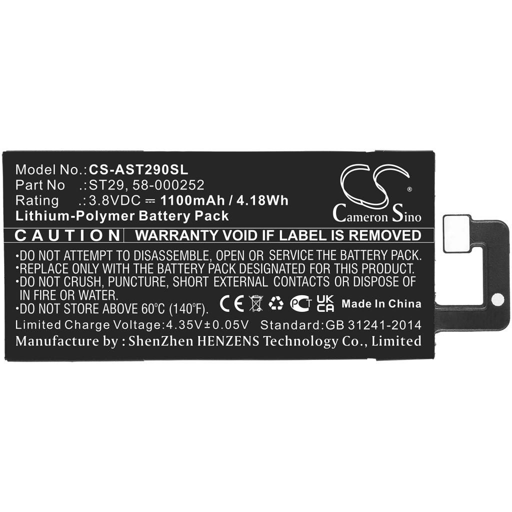 Battery Replaces 58-000252