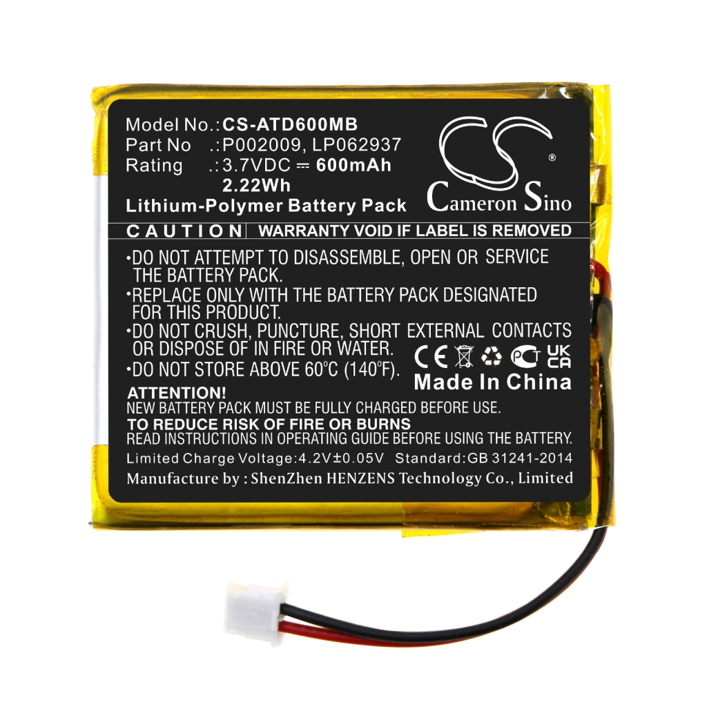 Battery Replaces P002009