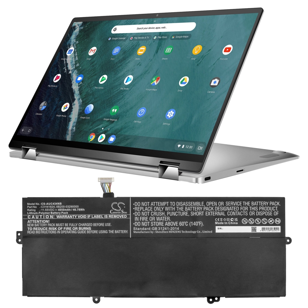 Laptop akkumulátorok Asus Chromebook Flip C434TA-AI0264