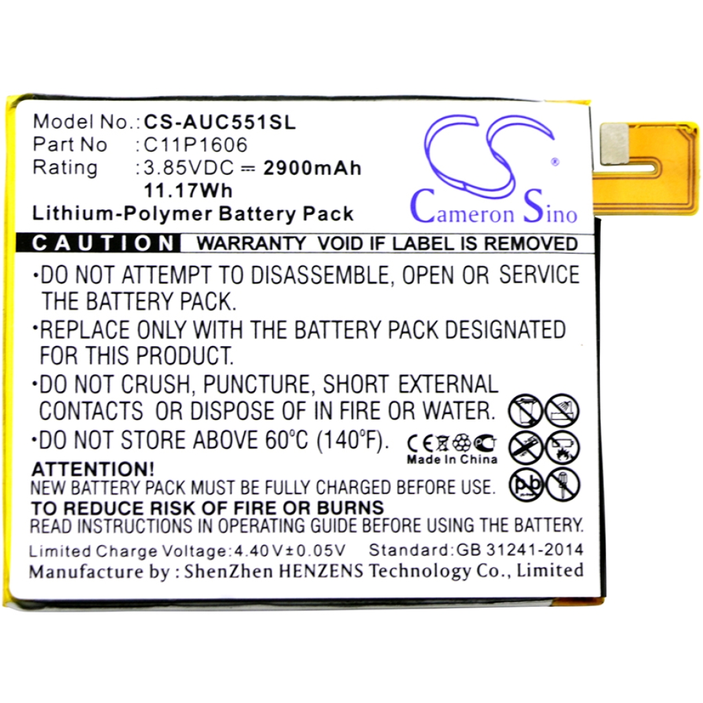 Mobile Phone Battery Asus ZC551KL (CS-AUC551SL)