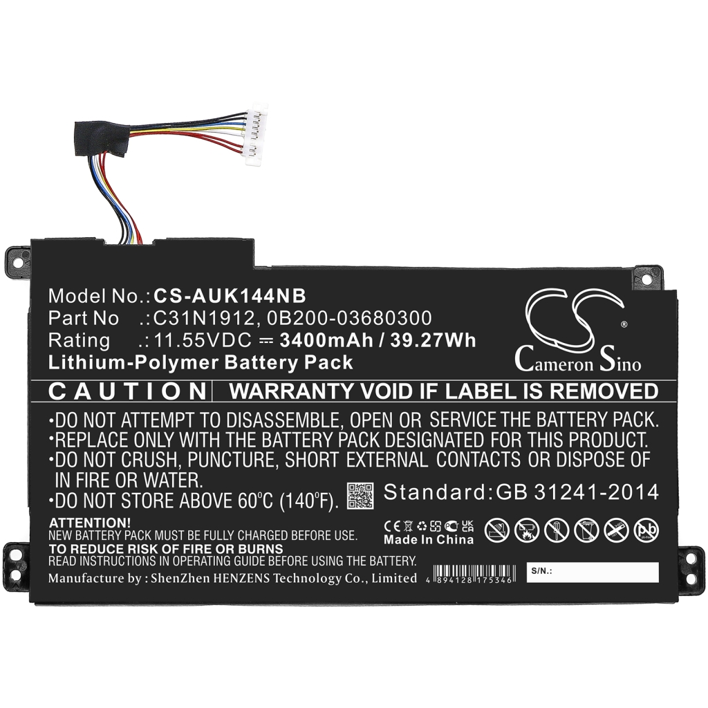 Notebook battery Asus CS-AUK144NB