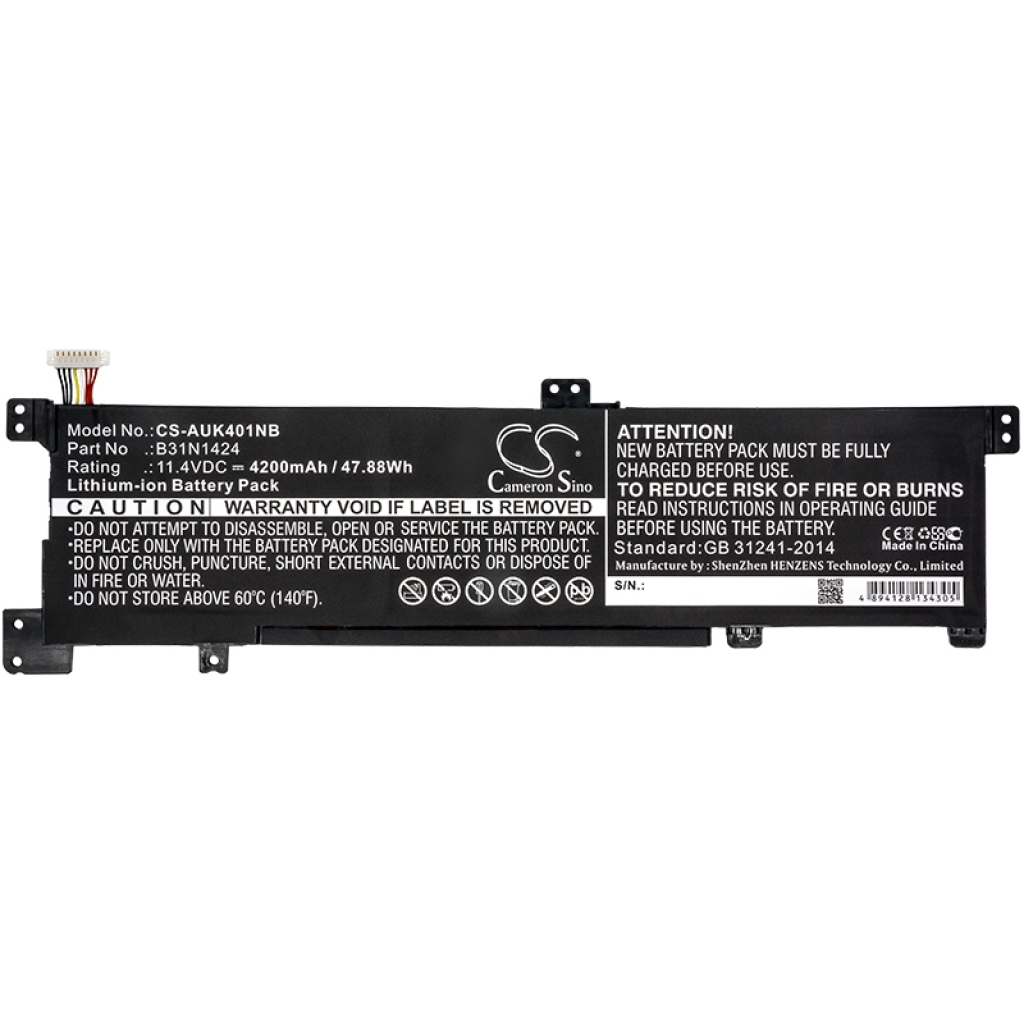 Notebook battery Asus K401LB-1A (CS-AUK401NB)