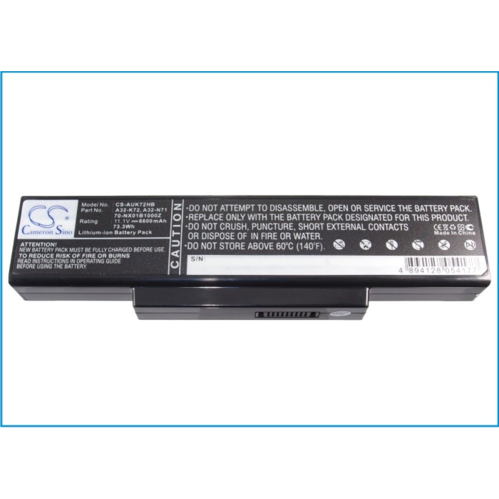 Notebook battery Asus N73JN