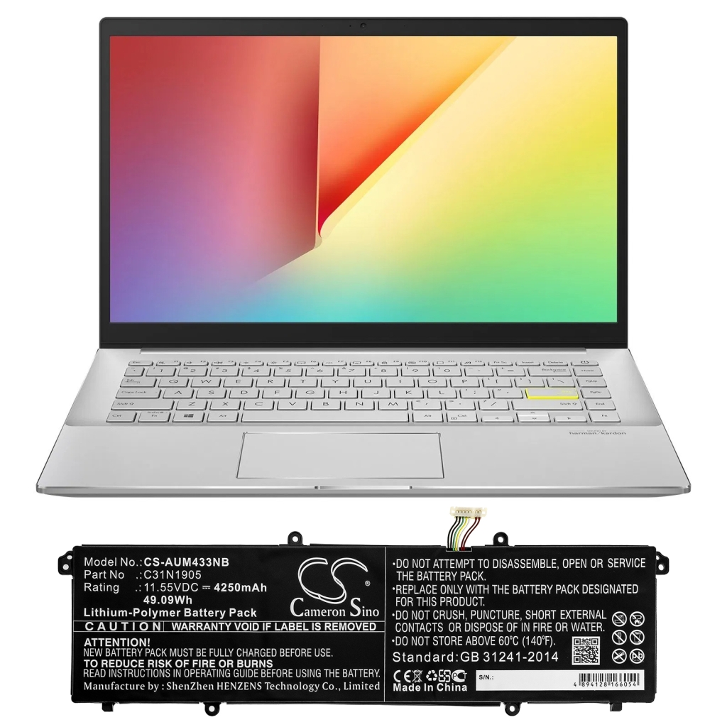 Laptop akkumulátorok Asus VivoBook S15 M533IA-BQ097