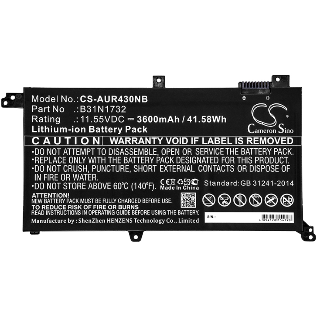 Notebook battery Asus VivoBook S14 S430UN (CS-AUR430NB)