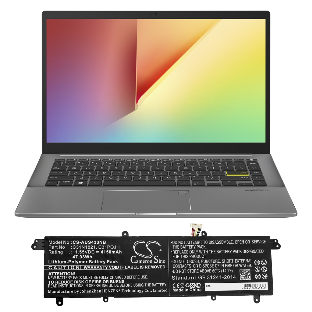 Laptop akkumulátorok Asus VivoBook S14 M433IA-EB793TS