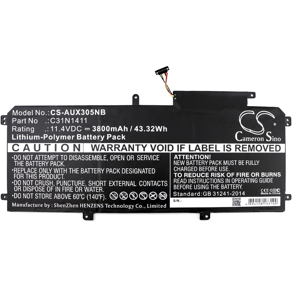 Notebook battery Asus Zenbook UX305CA-DHM4T (CS-AUX305NB)