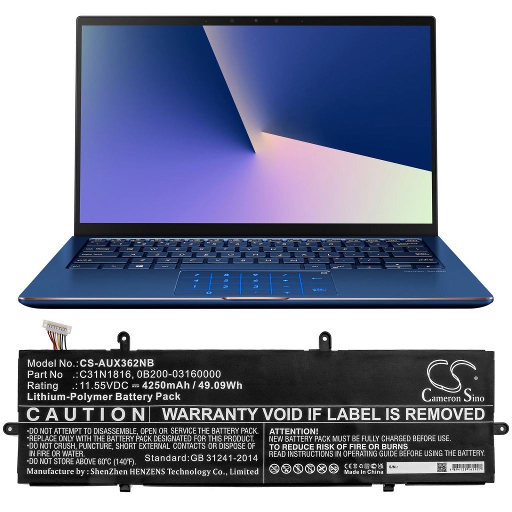 Laptop akkumulátorok Asus ZenBook UX430UA-GV445T