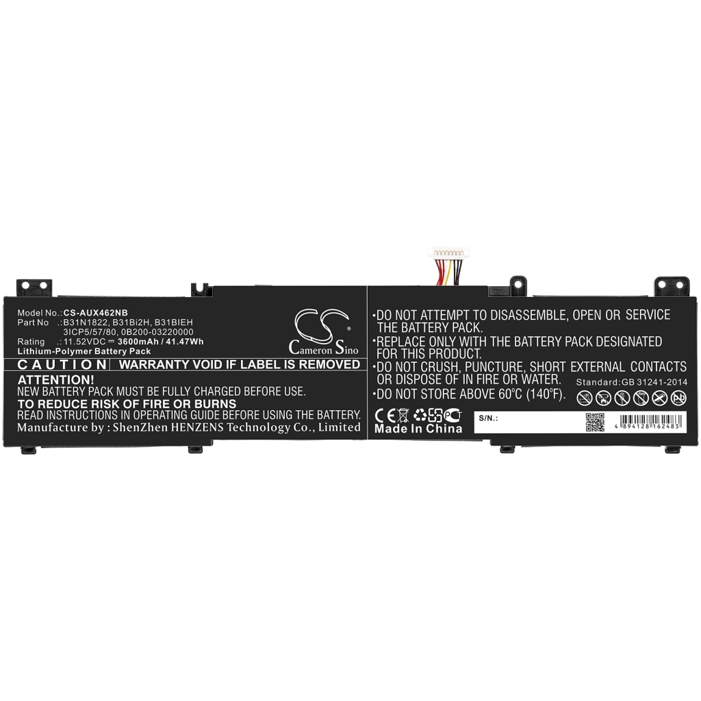 Notebook battery Asus Zenbook Flip 14 UM462DA-AI027T (CS-AUX462NB)