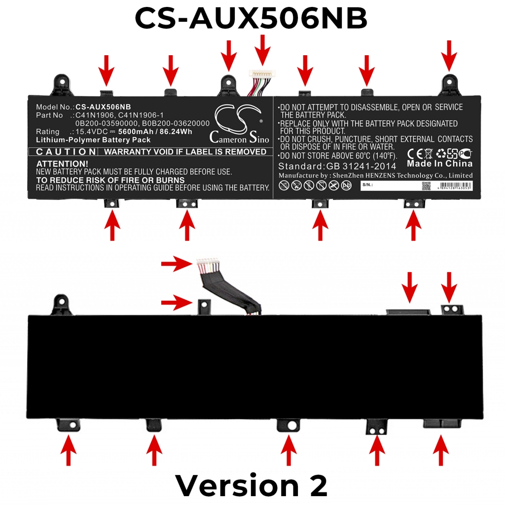 Notebook battery Asus CS-AUX506NB