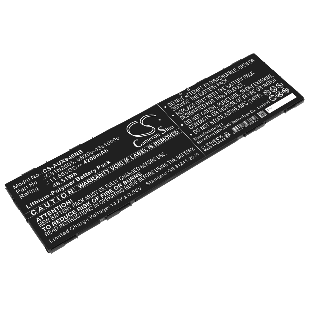 Notebook battery Asus Chromebook CX9 CX9400CEA-KC0172 (CS-AUX940NB)