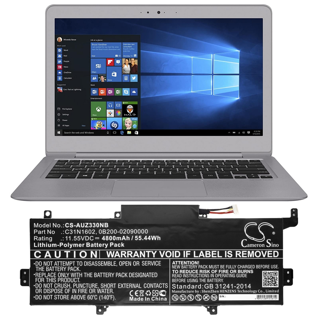 Notebook battery Asus Zenbook UX330UA-FB316T (CS-AUZ330NB)