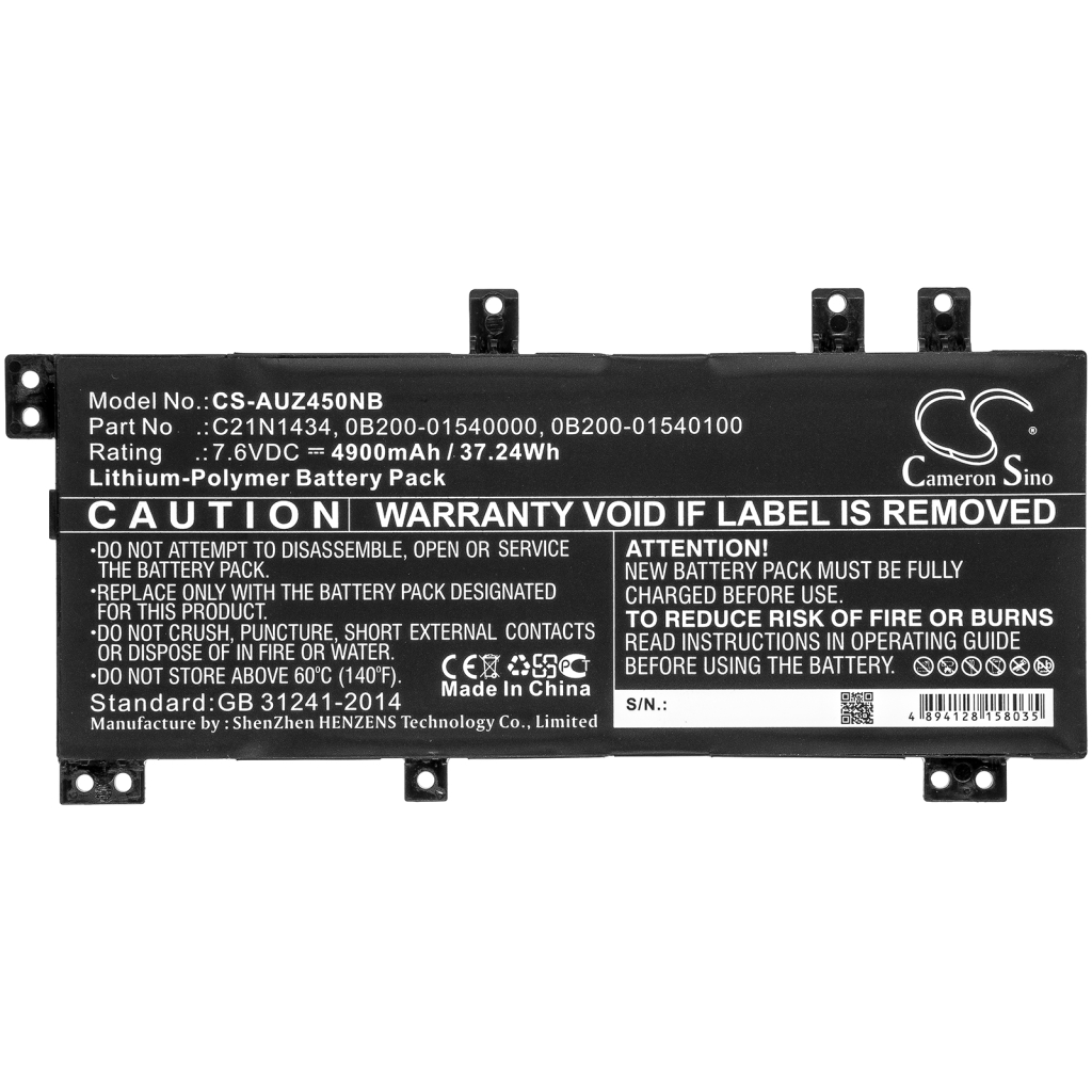 Notebook battery Asus CS-AUZ450NB