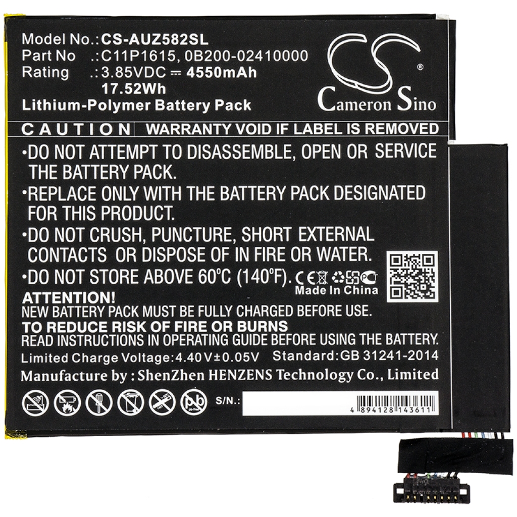 Battery Replaces 0B200-02410000