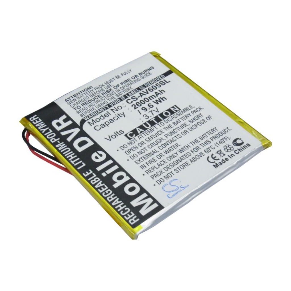 MP3, MP4, PMP Battery Archos AV605 20GB (CS-AV605SL)