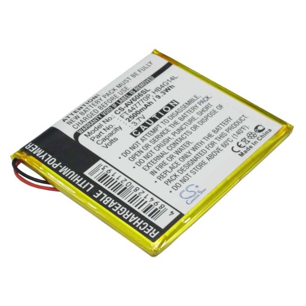 MP3, MP4, PMP Battery Archos AV605 Wifi 80GB (CS-AV606SL)