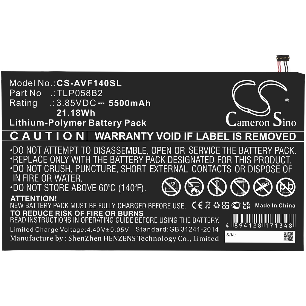 Tablet Battery Vodafone CS-AVF140SL