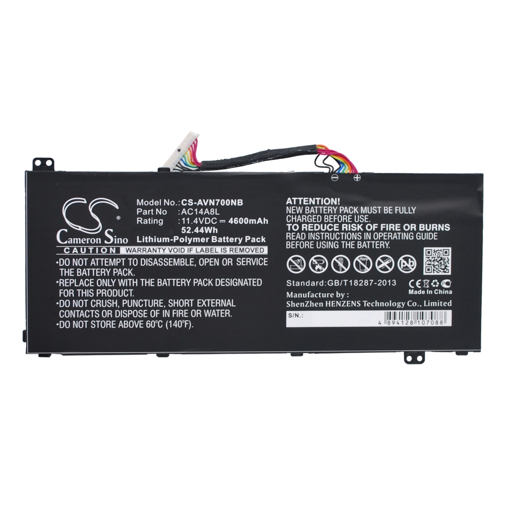 Notebook battery Acer Aspire V Nitro VN7-592G-71H4 (CS-AVN700NB)