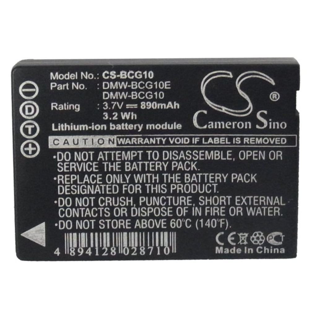 Battery Replaces DMW-BCG10PP