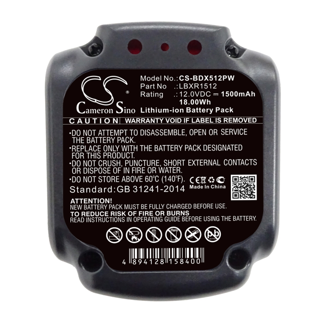 Battery industrial Black & decker CS-BDX512PW