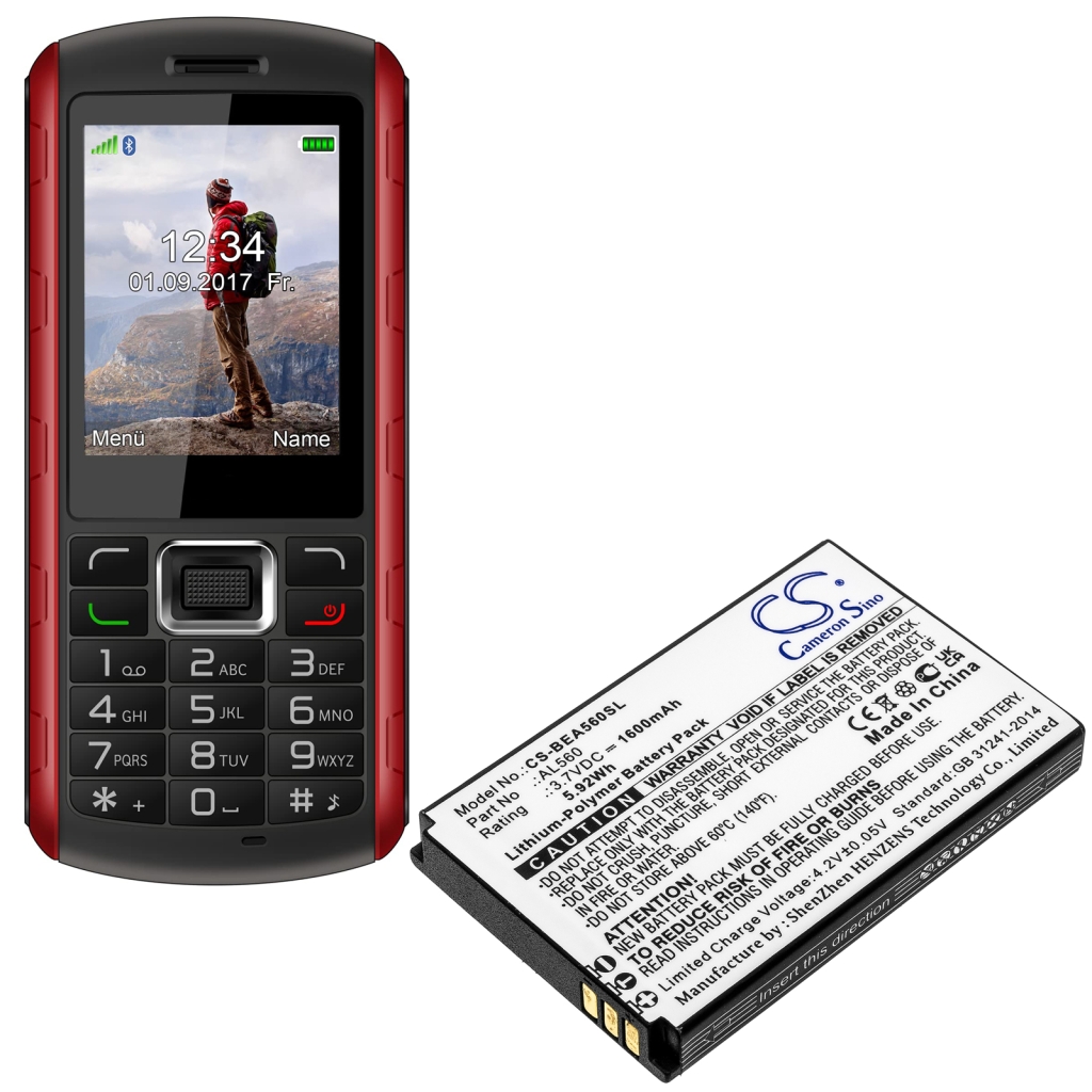 Mobiltelefon akkumulátorok Bea-fon AL560 (CS-BEA560SL)