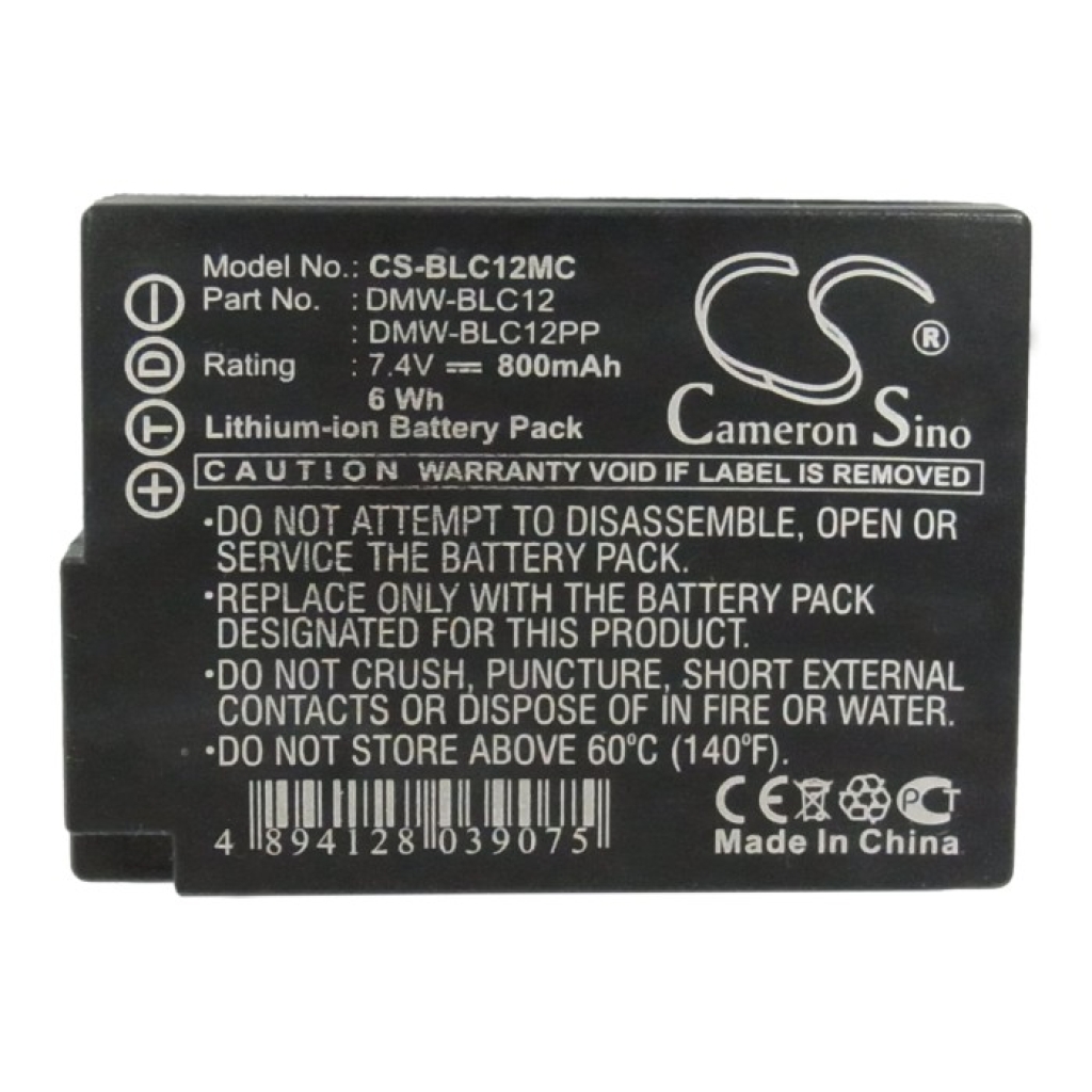 Battery Replaces DMW-BLC12PP