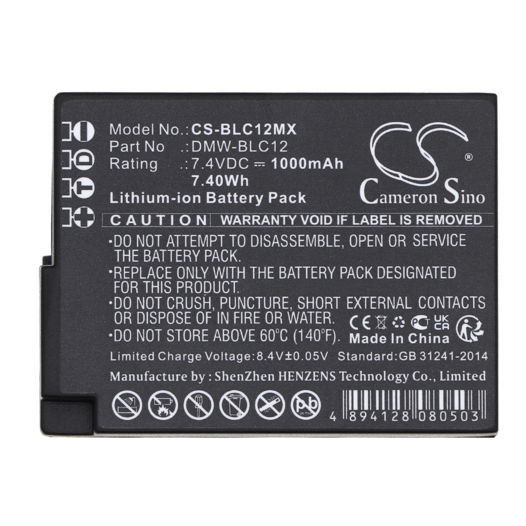 Battery Replaces DMW-BLC12PP