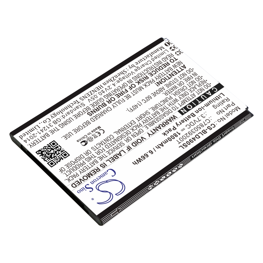 Mobile Phone Battery BLU D490U (CS-BLD490SL)