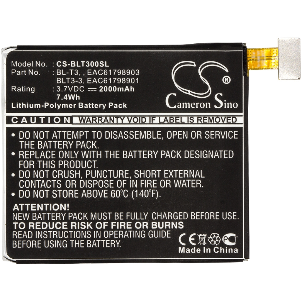 Battery Replaces EAC61798901