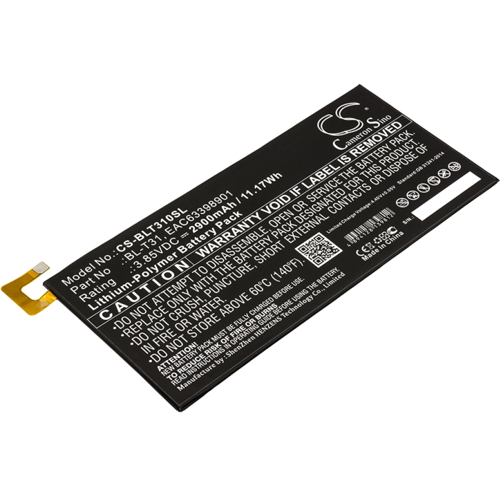 Tablet Battery LG LK460 (CS-BLT310SL)