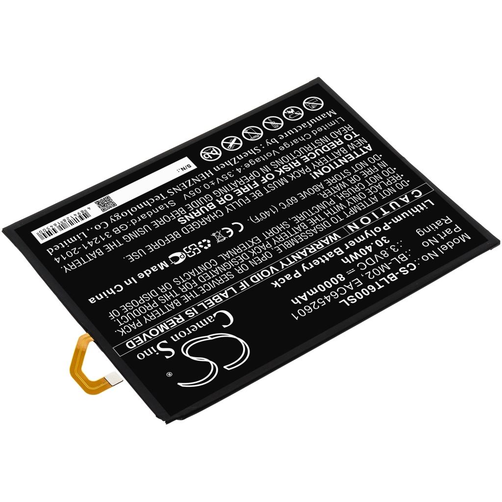 Tablet Battery LG CS-BLT600SL